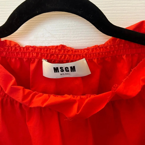 MSGM red blouse sz 42 - Picture 2 of 4